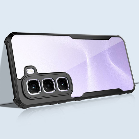 Obal na mobil pre Infinix Hot 50 4G, AntiDrop Hybrid, čierne