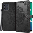 Klapkové puzdro pre Motorola Moto G54 5G, Mandala, čierne