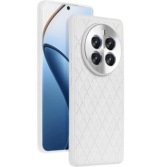 Puzdro pre Realme 12 Pro 5G / 12 Pro+ 5G, Rhombus, biele