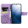 Klapkové puzdro pre Xiaomi 14T Pro, Butterfly, fialové