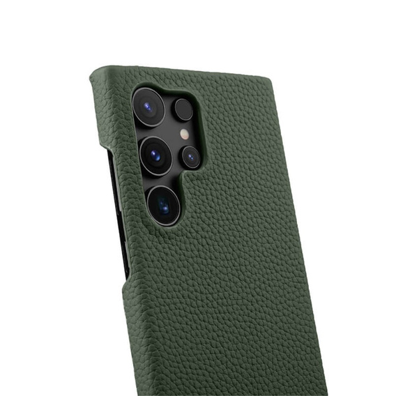 Puzdro MELKCO pre Samsung Galaxy S24 Ultra, kožené, zelený
