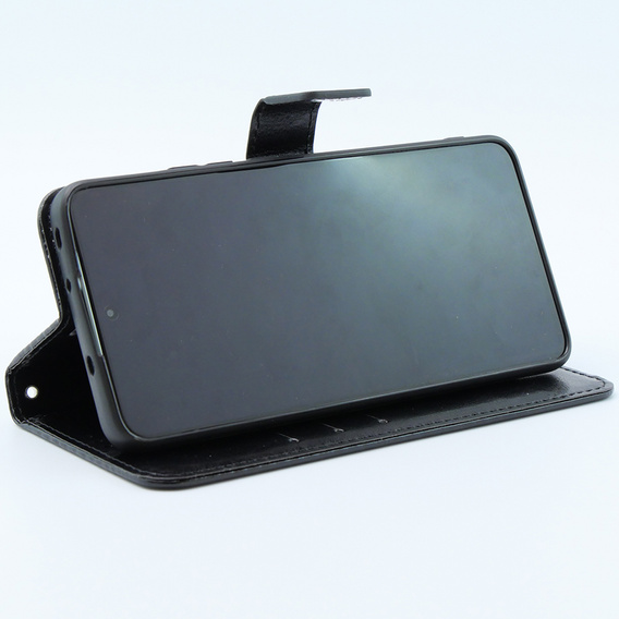 Klapkové puzdro pre Xiaomi 13T / 13T Pro, Crazy Horse Wallet, čierne