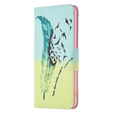 Klapkové puzdro pre Motorola Edge 40 Neo, Wallet, feather, modré