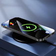 Magnetické puzdro Dual Glass MagSafe pre iPhone 16, čierne
