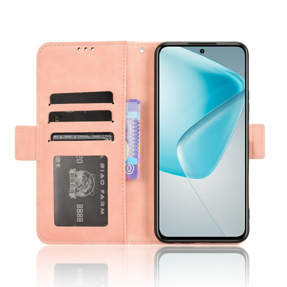 Klapkové puzdro pre Infinix Hot 50 Pro 4G, Card Slot, ružové