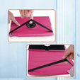 Puzdro pre iPad 11" 2025 A16 (11 gen.) / iPad 10.9" 2022 (10 gen.), otočné o 360°, ružové
