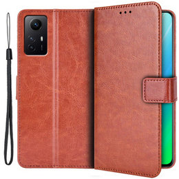 Klapkové puzdro pre Xiaomi Redmi Note 12S, Wallet, hnedé