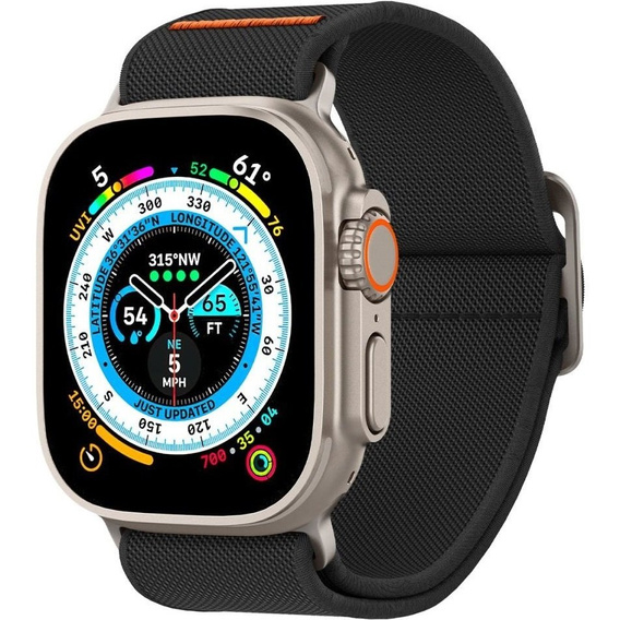 Pasek SPIGEN do Apple Watch 1/2/3/4/5/6/7/8/SE/Ultra 42/44/45/49MM, Fit Lite Ultra, Czarny