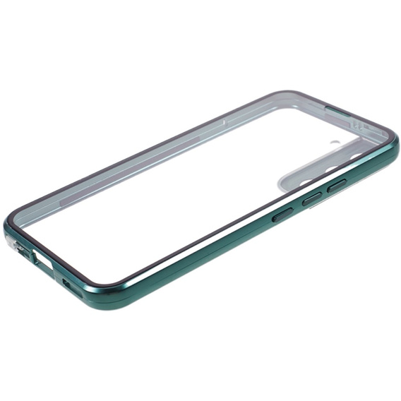 Puzdro pre Samsung Galaxy S21, Magnetic Dual Glass, zelený