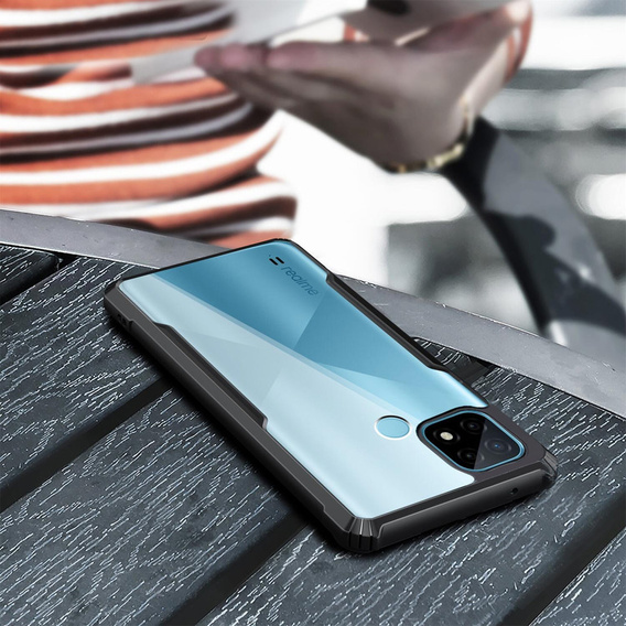 Obal na mobil pre Realme C21, AntiDrop Hybrid, čierne