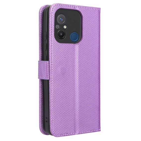 Klapkové puzdro pre Xiaomi Redmi 12C, Wallet, Smart Magnet, fialové