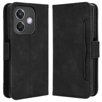 Klapkové puzdro pre Oppo A40 / Oppo A40m, Card Slot, čierne