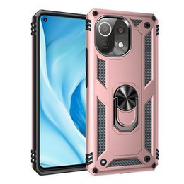 Pancierované obal na mobil pre Xiaomi Mi 11 Lite / Mi 11 Lite 5G / 11 Lite 5G NE, Nox Case Ring, ružové rose gold