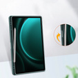 Puzdro pre Samsung Galaxy Tab S9 FE+ Plus, Smartcase Hybrid, so slotom na stylus, zelený