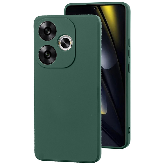 Obal na mobil pre Xiaomi Poco F6, Silicone Lite, zelený