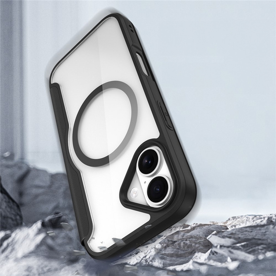 Puzdro Dux Ducis pre iPhone 17, Skin X Pro, s chlopňou, pre MagSafe, čierne