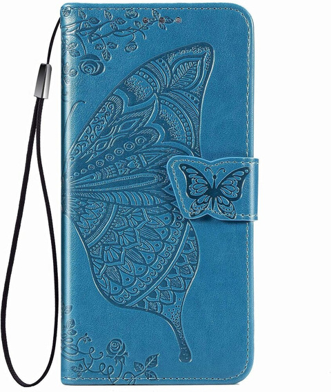 Klapkové puzdro pre Infinix Hot 50 4G, Butterfly, modré