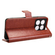 Klapkové puzdro pre Xiaomi 14T, Crazy Horse Wallet, hnedé