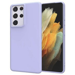 Obal na mobil pre Samsung Galaxy S21 Ultra, Silicone Lite, levanduľové