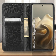 Flipové puzdro pre Motorola Edge 60 Pro, Wallet Rhombus, čierne