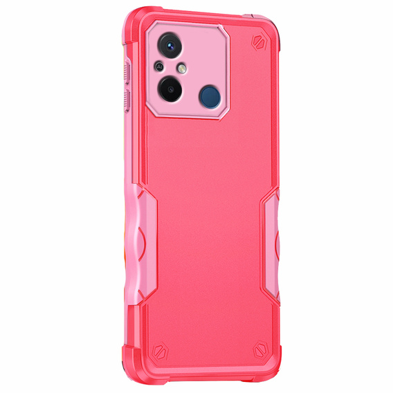 Obrnené puzdro pre Xiaomi Redmi 12C, Dual-Layer, ružové