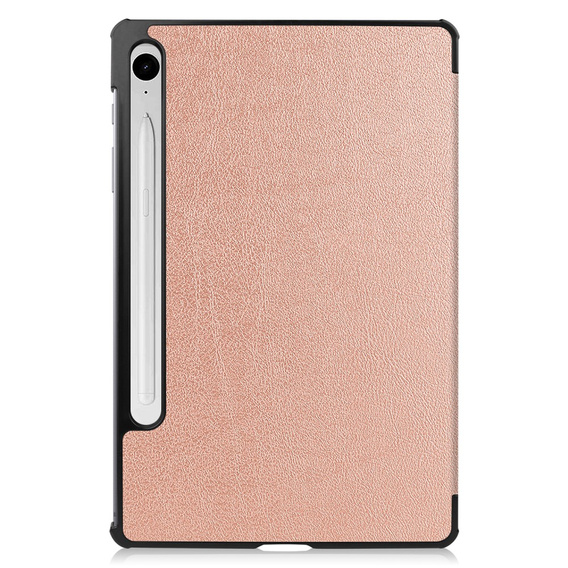 Puzdro pre Samsung Galaxy Tab S9 FE, trojskladové, ružové rose gold