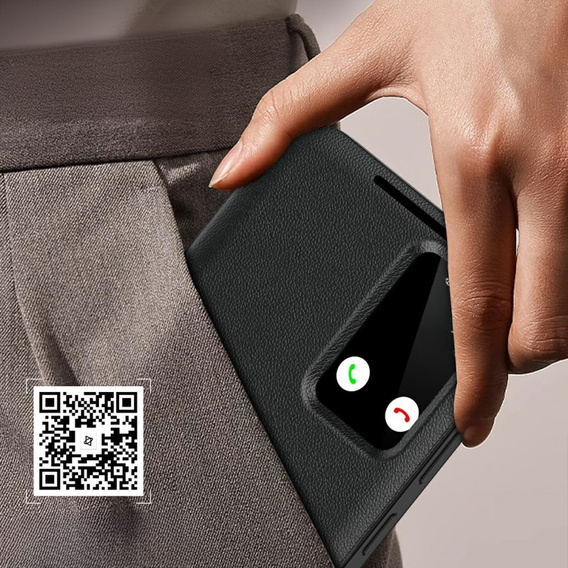 Flipové puzdro pre Samsung Galaxy A56 5G, Smart View Wallet, čierne