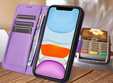 Klapkové puzdro pre Oppo Reno 12 Pro, Wallet Smart Magnet, fialové