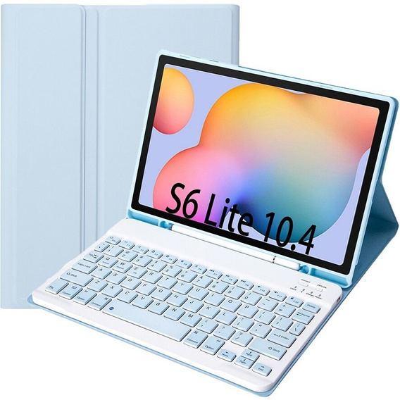 Puzdro + klávesnica Samsung Galaxy Tab S6 Lite P610/P615 / S6 Lite 2022 10.4, Pen Slot, modré