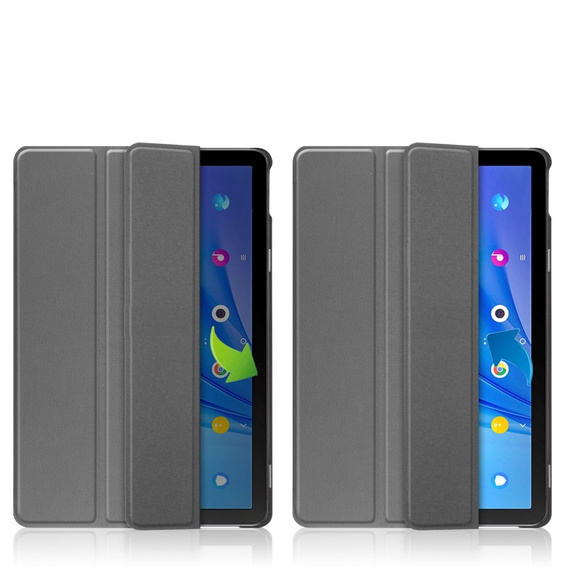 Puzdro pre TCL Tab 10s 9081X / TCL Tab 10s 9080G 2021, Smartcase, sivé