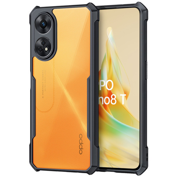 Obal na mobil pre Oppo Reno8 T, AntiDrop Hybrid, čierne