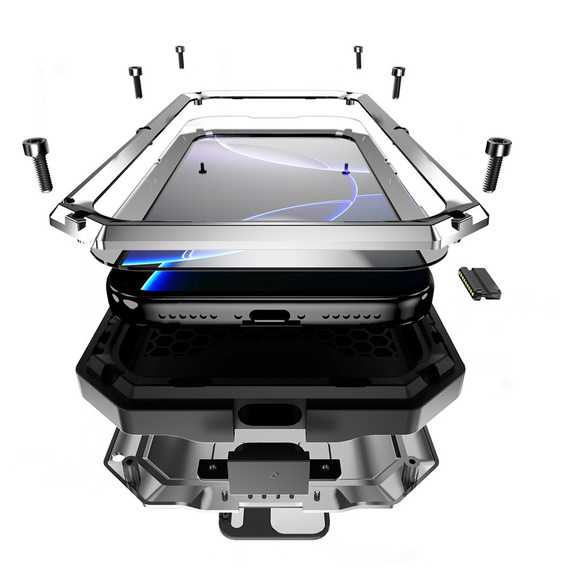 Puzdro R-JUST s ochranným sklom a stojanom pre iPhone 17 Pro Max