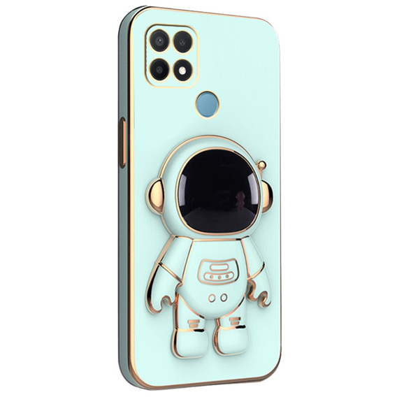 Obal na mobil pre Oppo A15/A15S, Astronaut, zelený
