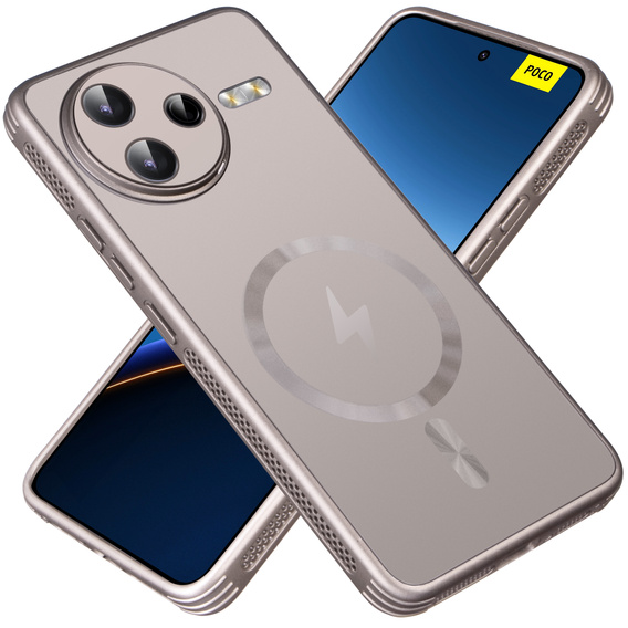 Puzdro pre Xiaomi Poco F7 Pro, MagSafe, titánové zlato