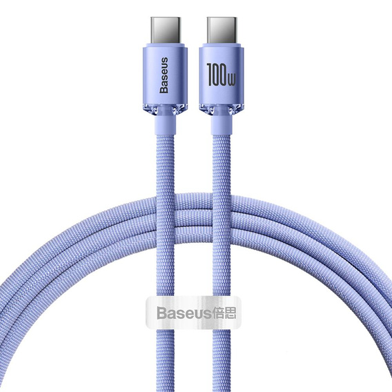 Kábel Baseus Crystal Shine USB-C na USB-C 100 W pre zariadenia s portom USB-C