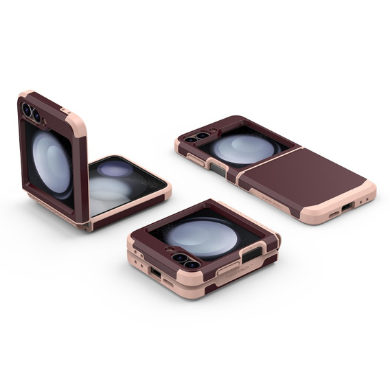 Pancierované puzdro pre Samsung Galaxy Z Flip7 FE / Z Flip6, Armor Shockproof, bordové