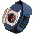 Nylonový opasok ERBORD pre Apple Watch 1/2/3/4/5/6/7/8/SE/ULTRA 42/44/45/49mm, modrý