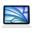 Puzdro s klávesnicou pre iPad Air 13" 2024, Magnetic Keyboard Touchpad, biele