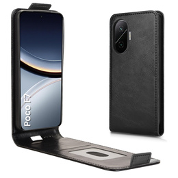 Klapkové puzdro pre Xiaomi Poco F7, Flip, čierne