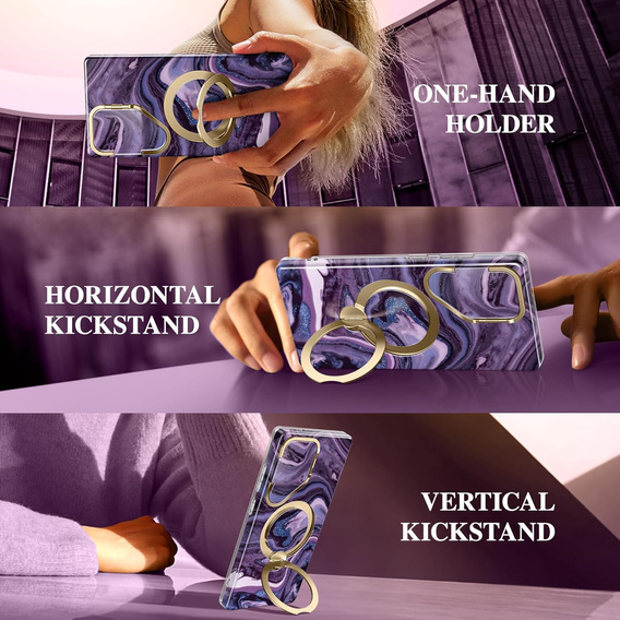 Odolné puzdro pre Samsung Galaxy S25 Ultra – Tongate MECH Series Clip, čierne