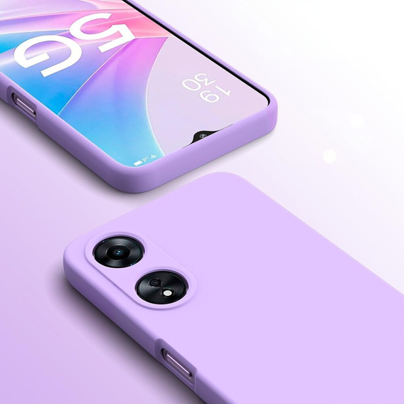 Obal na mobil pre Oppo A38 4G / Oppo A18 4G, Silicone Lite, fialové
