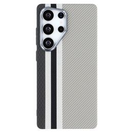 Puzdro pre Samsung Galaxy S25 Ultra, Carbon Fiber MagSafe, sivé