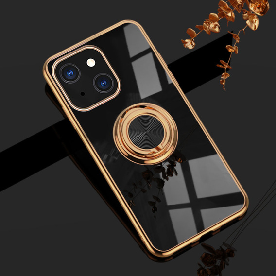 Obal na mobil pre iPhone 13 mini, Electro Ring, čierne