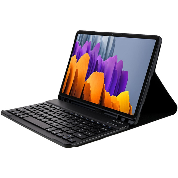 Puzdro + klávesnica Samsung Galaxy Tab S7 T870/T875 / S8, Pen Slot, čierne