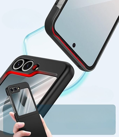 Puzdro pre Samsung Galaxy Z Flip7 FE / Z Flip6, PC Case, čierne