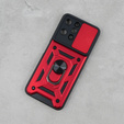 Obal na mobil pre Xiaomi Redmi 12, CamShield Slide, červené