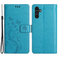 Klapkové puzdro pre Samsung Galaxy A55 5G, Wallet, Butterfly, fialové