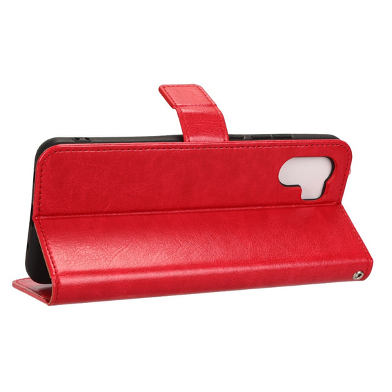 Klapkové puzdro pre Xiaomi Redmi A1 4G / A2 4G, Crazy Horse Wallet, červené
