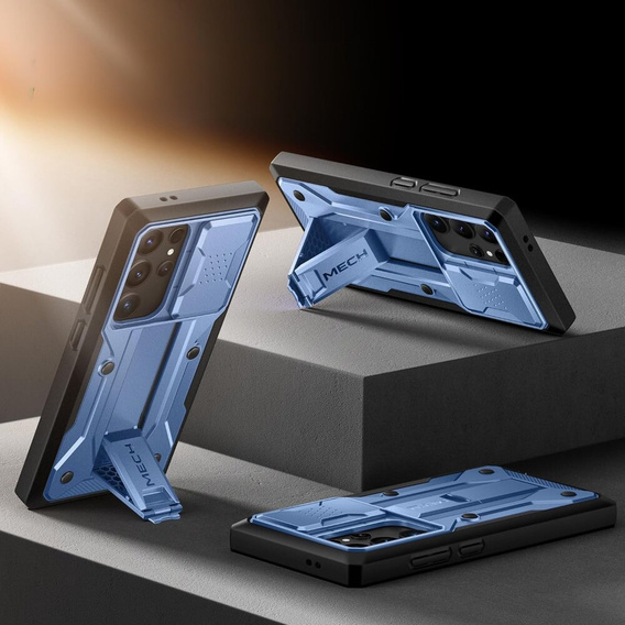 Puzdro pre Samsung Galaxy S24 Ultra, Tongate MECH Series Clip, modré