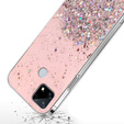 Obal na mobil pre Realme 7i, Glittery, ružové